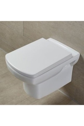 kocvizyon Yavaş Kapanan Tak Çıkar Hijyenik Kare Klozet Kapağı