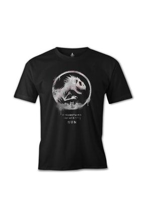 Erkek Siyah Jurassic Park - Run Tshirt - ES-1282