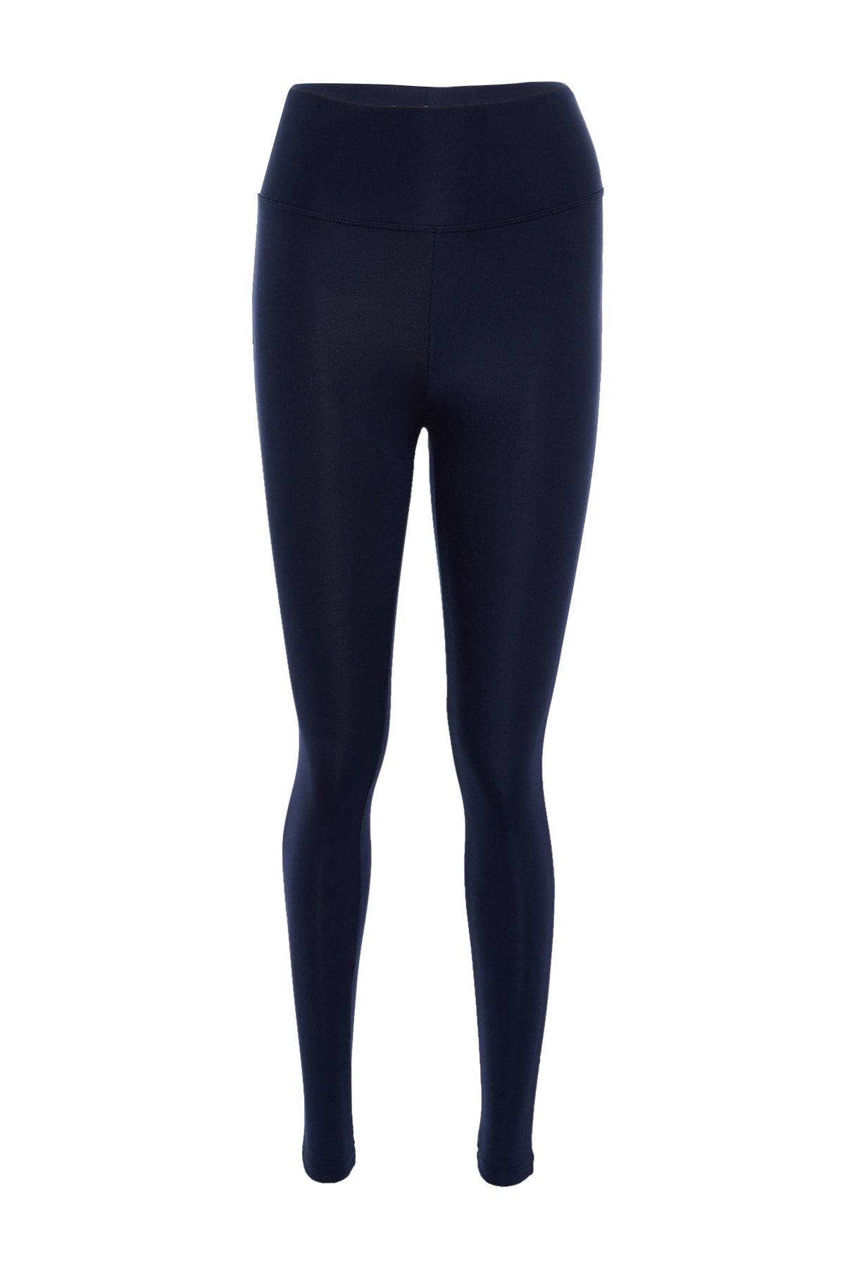 Trendyol Collection-Marineblaue gestrickte Sportstrumpfhose mit breiter Taille und extra Erholung in voller Länge TWOAW21TA0029 7