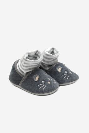 Fare Nakışlı Kışlık Bebek Ayakkabı 7108