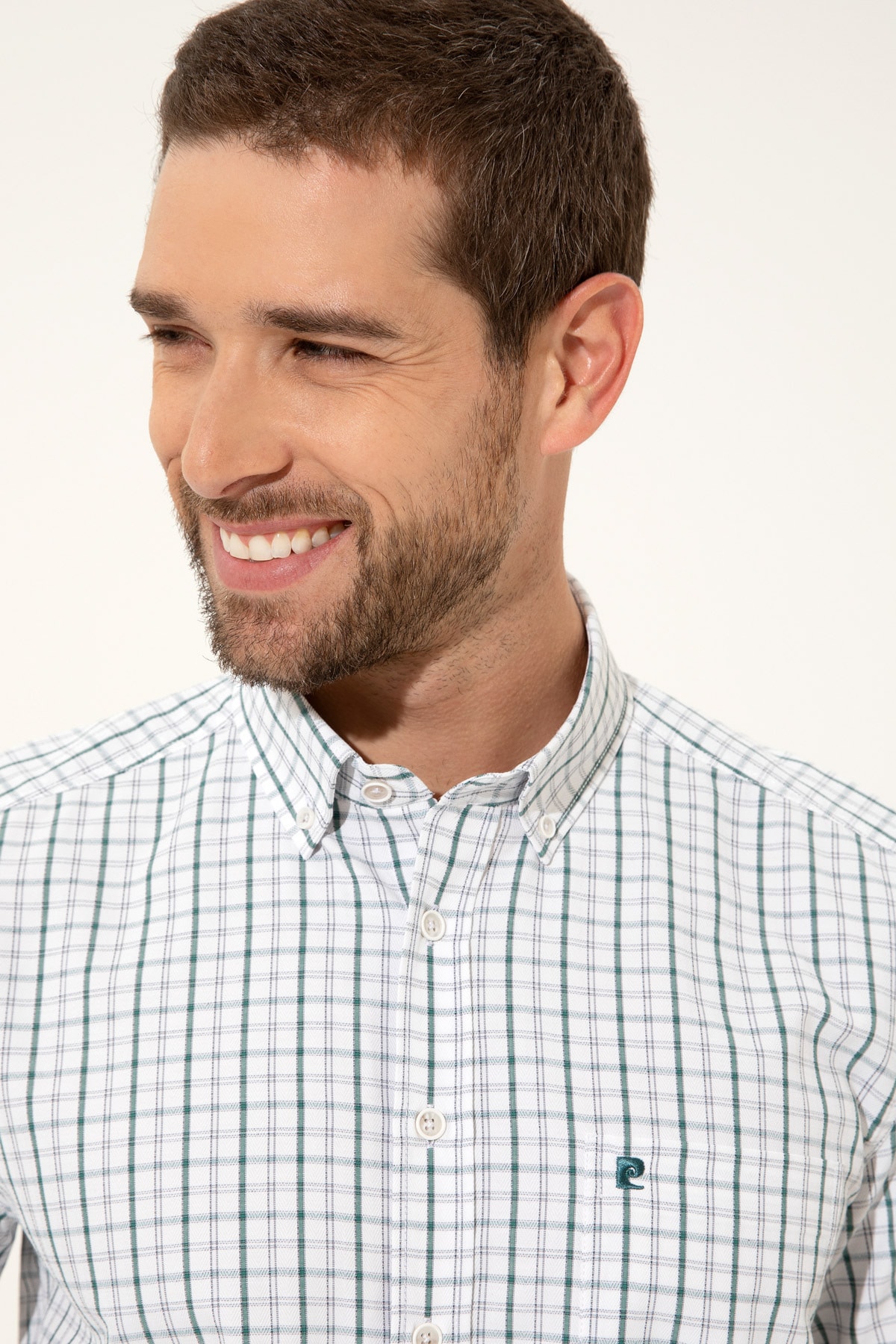 پیراهن مردانه خاکستری پیرکاردین | G021SZ004.000.1369631 اورجینال - تصویر 2