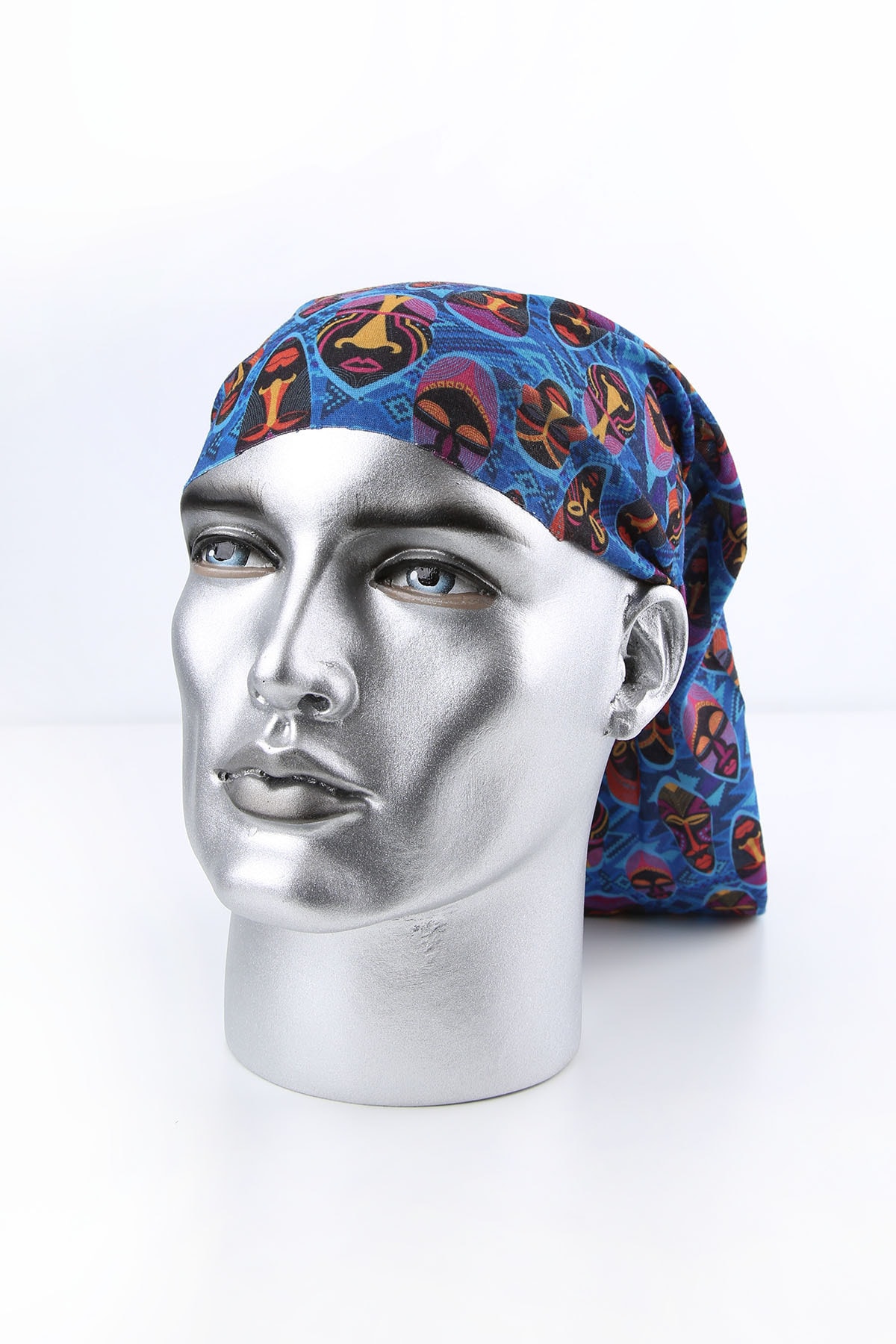  ماسک آفریقایی آبی باندانا Bnd08