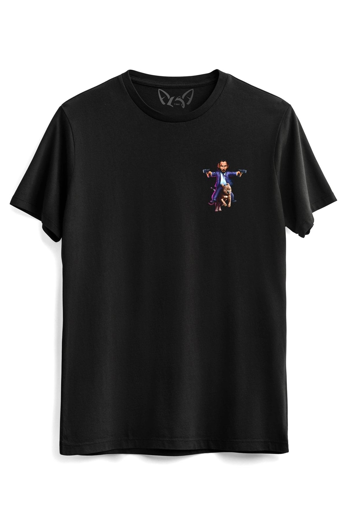 Alfa Tshirt Tricou Negru Jhon Wick Unisex - M