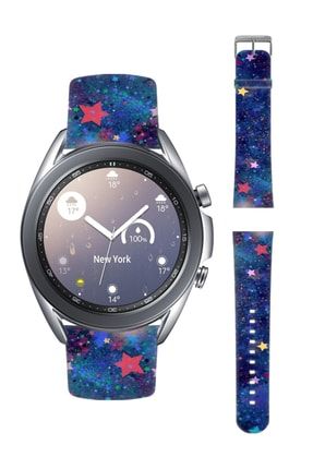 Samsung Galaxy Watch 3 45mm Uyumlu Silikon Kordon Akıllı Saat Kayış Watchband - Kidstar cupwtchwatch345mmkordon17