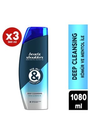 Duş Jeli Ve Şampuan Deep Cleansing 360 ml X 3 Adet 2343