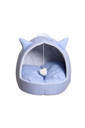 Mavi Renk Kedi Köpek Yatağı Yuvası Byzm130