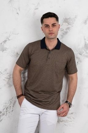 Polo Yaka Cepli Klasik Kesim Bitik Desenli Erkek T-shirt WW2304