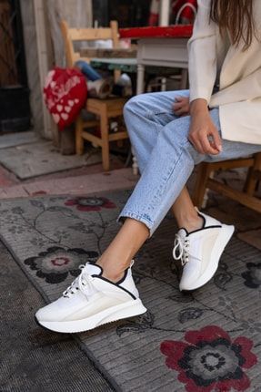 Danny Kadin Beyaz Cilt Sneakers 21401