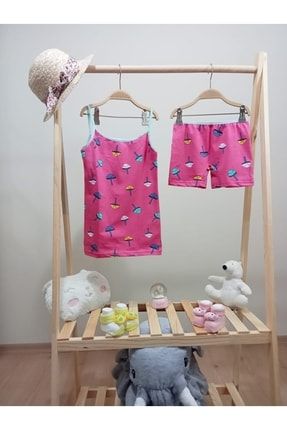Kız Bebek Şortlu Yazlık Pijama 2 Li Takım 2DKB0001057