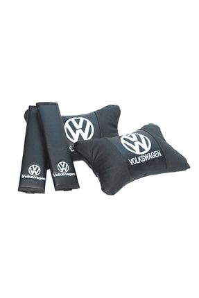 Volkswagen Lüx Boyun Yastığı Ve Kemer Pedi Seti P896S7636