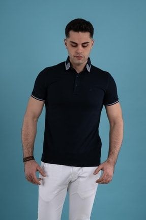 Slimfit Polo Yaka Düğmeli Merserize Kumaş Erkek T-shirt WM12067