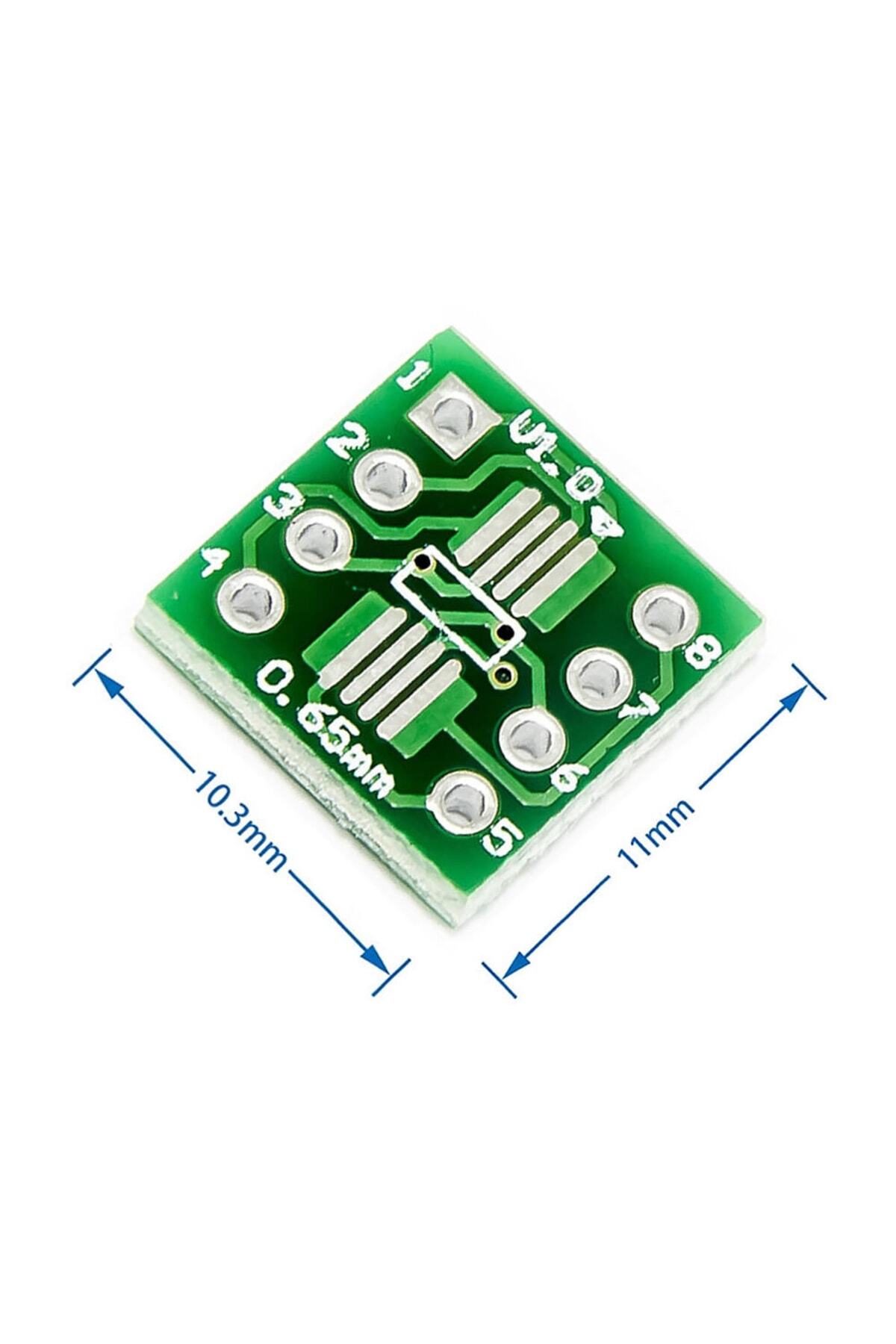 Ssop8 Sop8 Dıp8 Çevirici Pcb Elektronik Devre Kartı Prototip