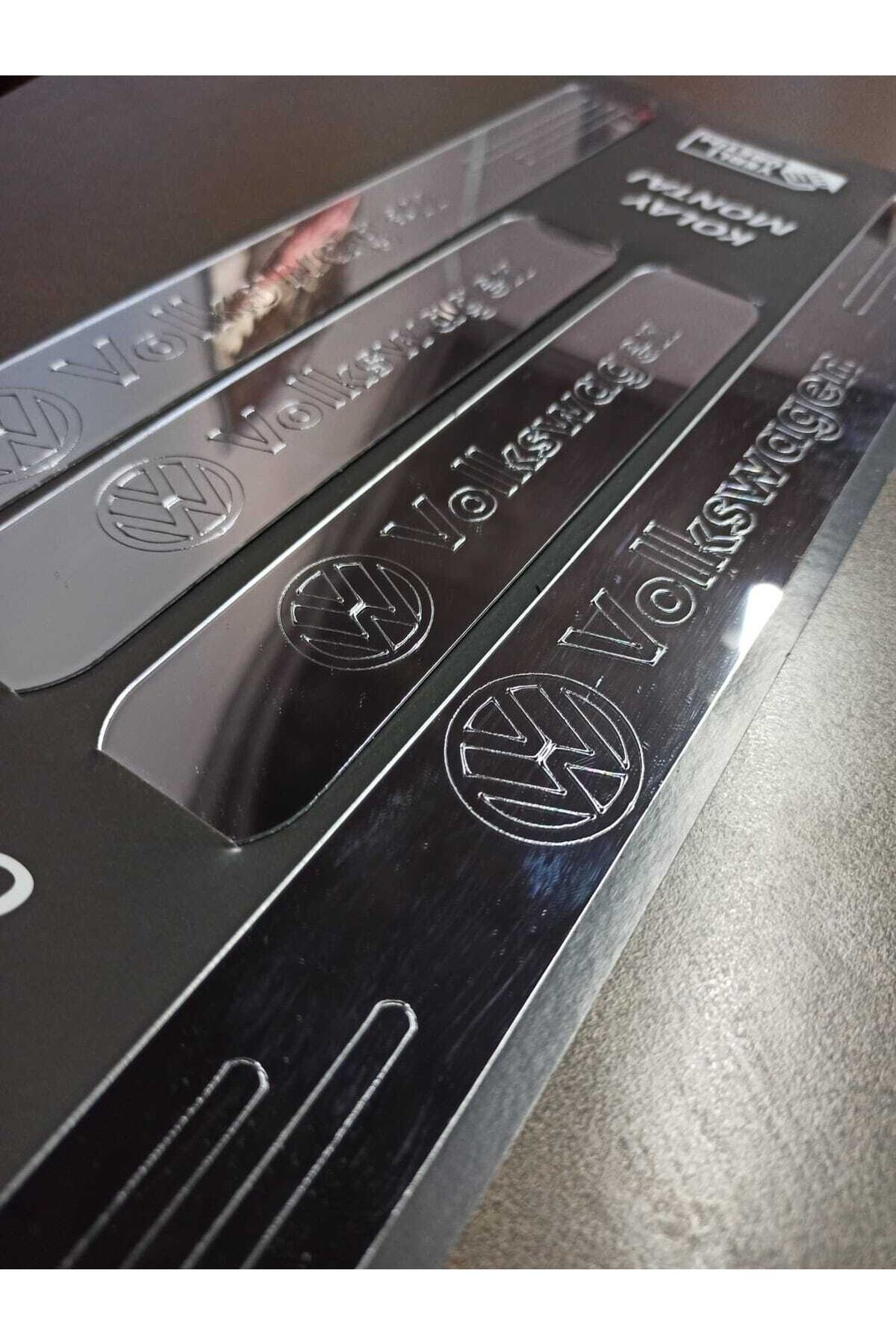 Lazer Store Volkswagen Caddy Uyumlu Kapı Eşiği 4'lü Set Ön Arka