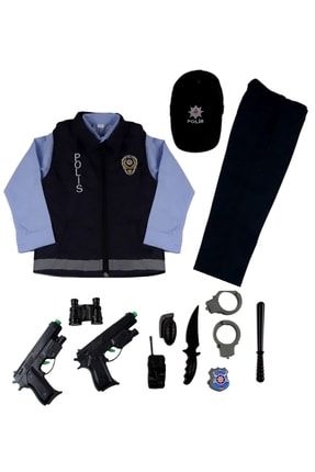 Unisex Çocuk Türk Yelekli Polis Kostümü Yelekli Polis Kıyafeti Üniforması I 202210020248