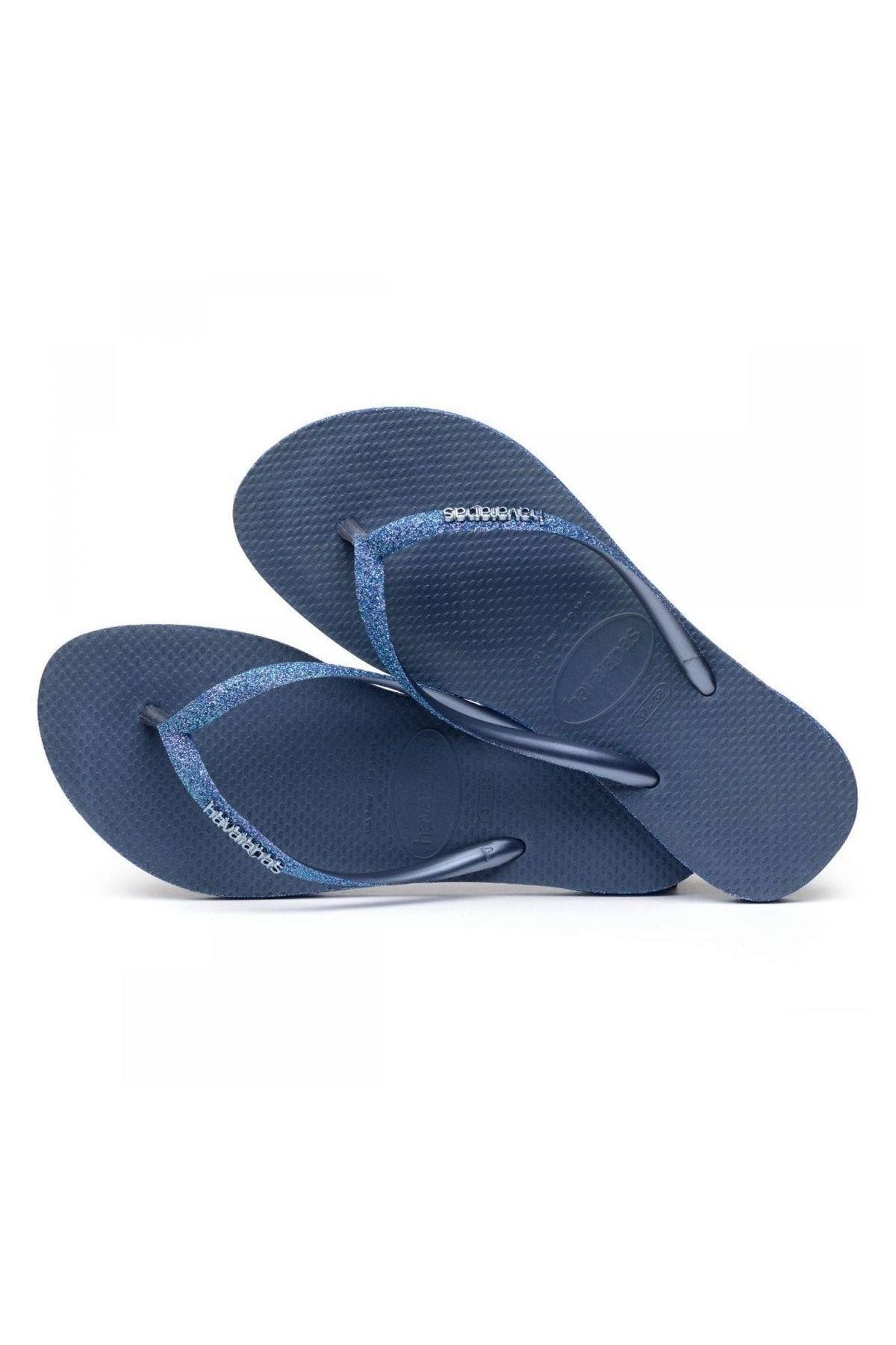 دمپایی آبی زنانه Slim Sparkle II FC Slipper 4146937 1671 Havaianas