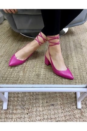 Pembe Kadın Klasik Topuklu Ayakkabı SMR
