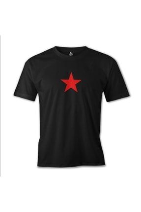 Kızıl Yıldız Siyah Erkek Tshirt es-732