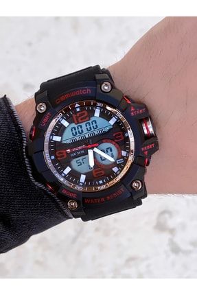 Digital Analog Sport Alarm Kronometre Takvim Led Işıklı Asker Kol Saati Cmw.nd.C.01