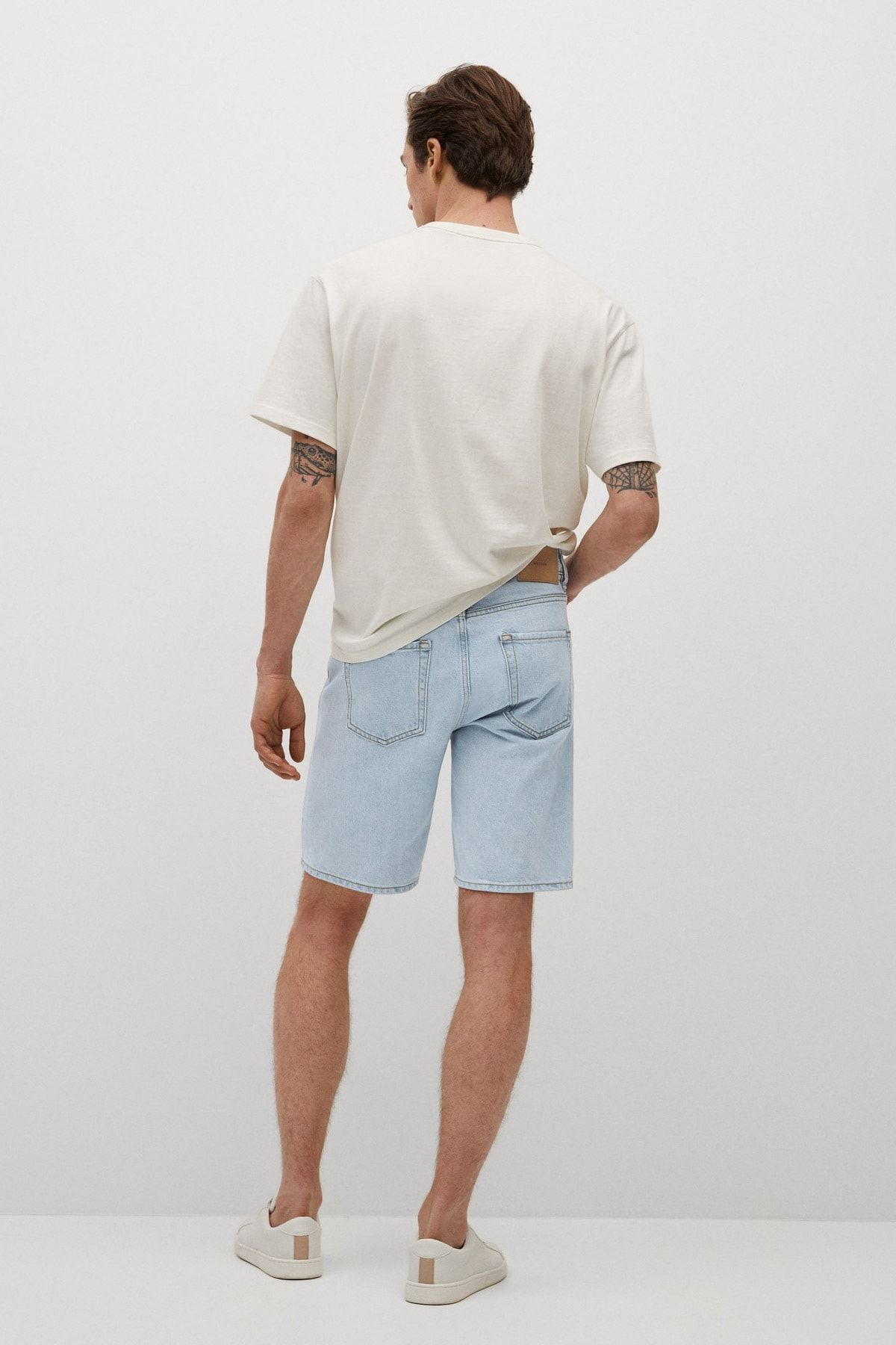 MANGO Man Erkek Açık Mavi Şort &amp; Bermuda 87047115 VB7265