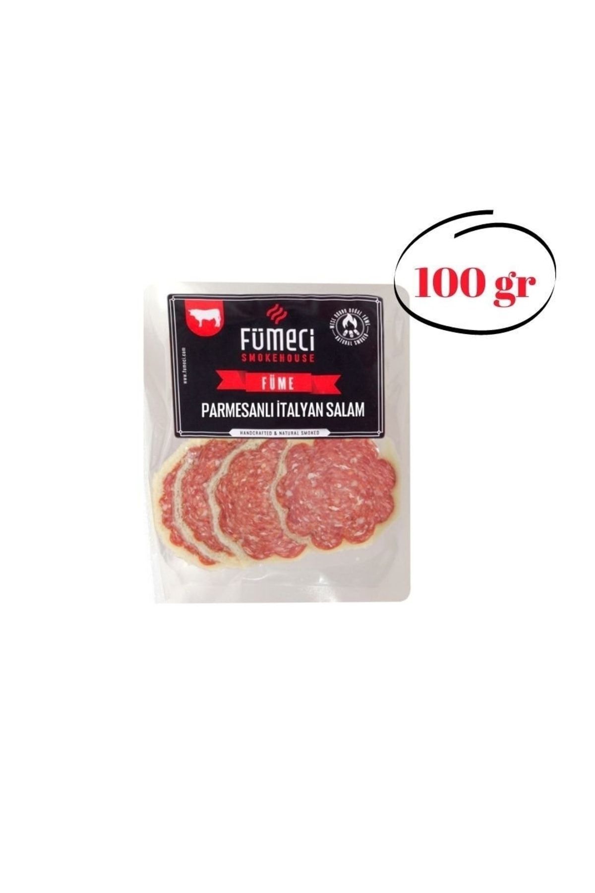 Fümeci Smokehouse Parmesanlı Italyan Salam (sucuk Lezzetinde) Doğal Kurutulmuş 100gr