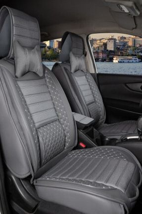 Volkswagen Caddy Uyumlu Lüx Deri Füme Oto Koltuk Kılıfı 5li Takım Set PL688269621160