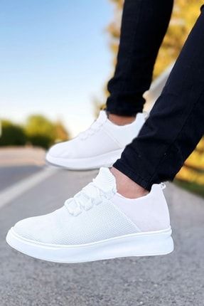 Beyaz Triko Ayakkabı BIGKING02036