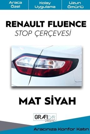 Renault Fluence Stop Çerçevesi? Sticker-kolay Uygulama-uzun Ömürlü STP066
