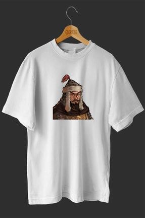 Cengiz Han Tasarım Baskılı T Shirt T36