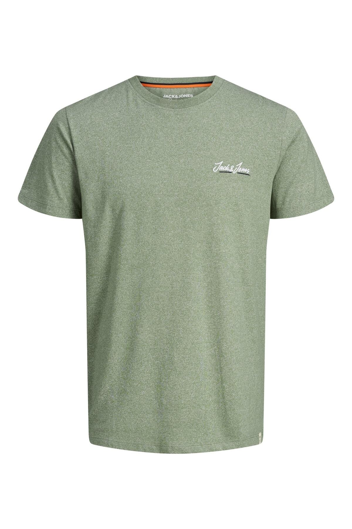 Jack & Jones Jack Jones Men's Green Tshirt Crew Neck Sn 12207349 -03