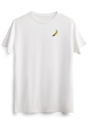 Unisex Beyaz Tişört Andy Warhol Banana Classic MR2028