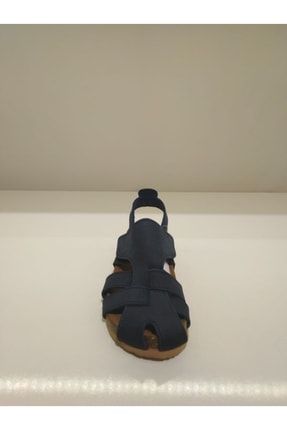 Erkek Çocuk Hakiki Deri Mantar Sandalet(üstten Çift Cırtlı) K686