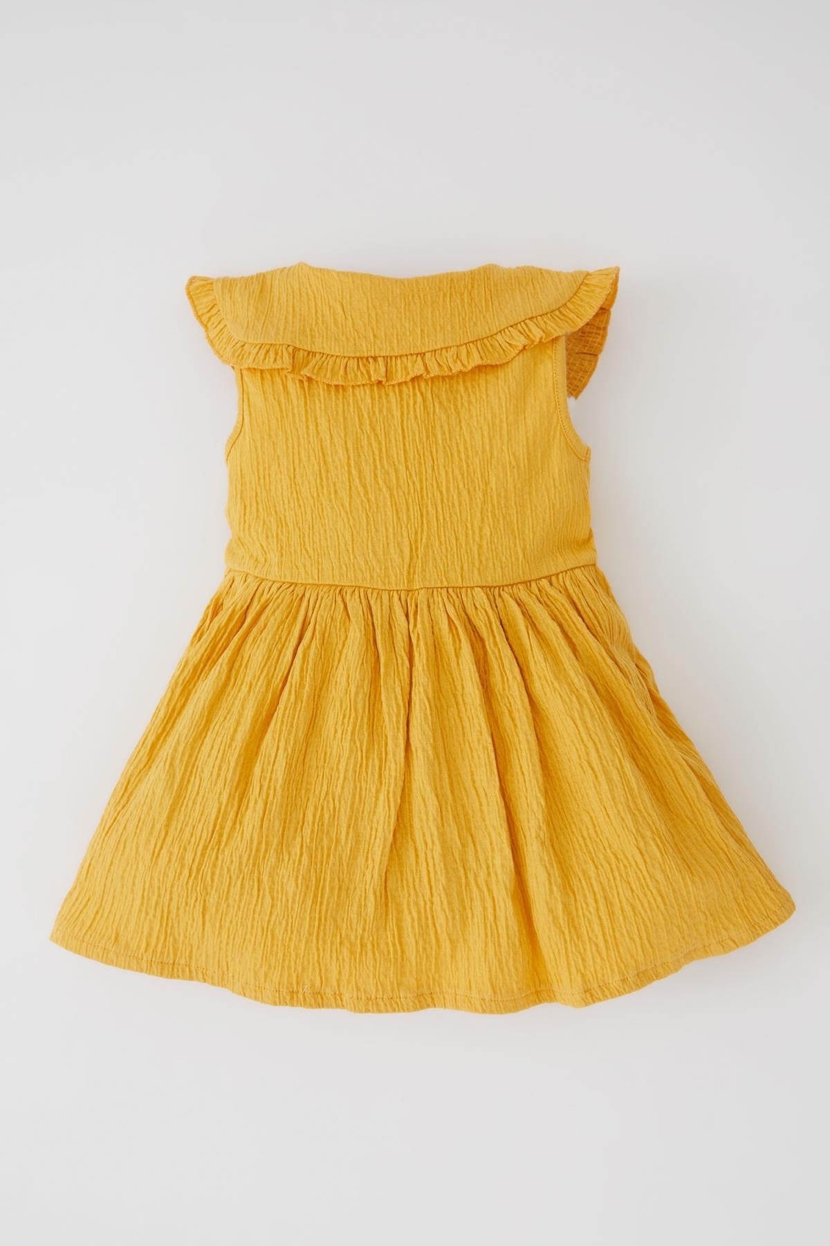 لباس مجلسی دخترانه زرد دفکتوDefacto | Y1386A222SM اورجینال - تصویر 5