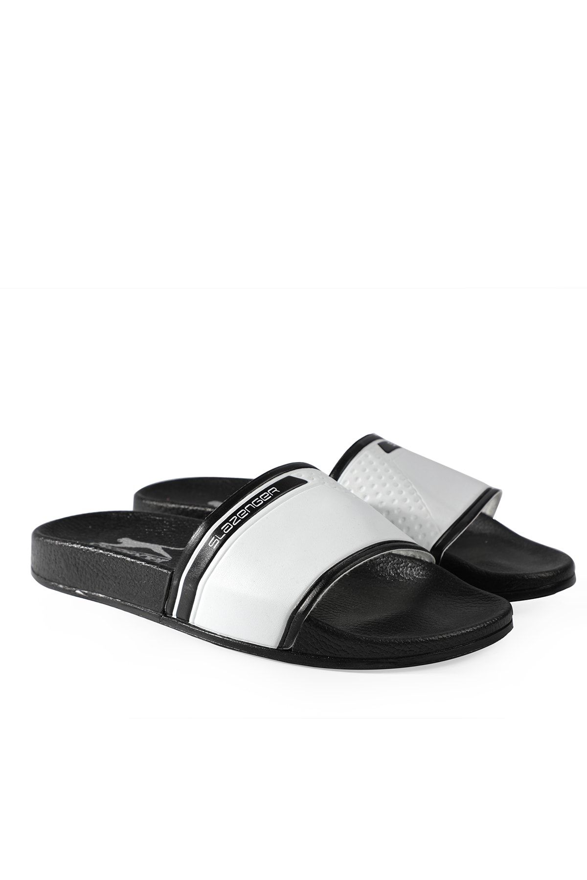 دمپایی سفید مردانه Ferona سیاه اورجینال Slazenger