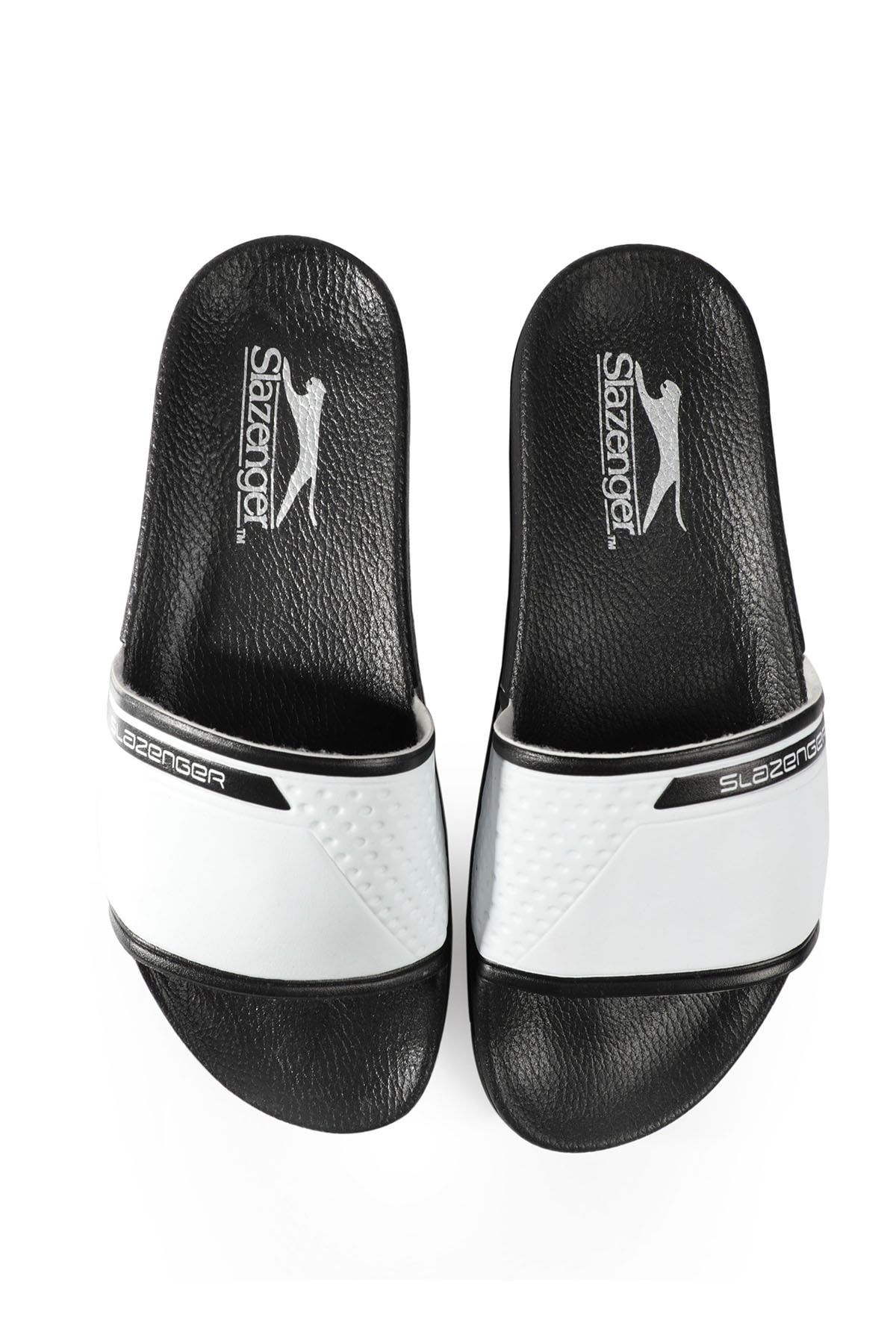 دمپایی سفید مردانه Ferona سیاه اورجینال Slazenger