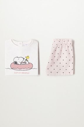 Bebek Kırık Beyaz Pijama Takımı 17000294