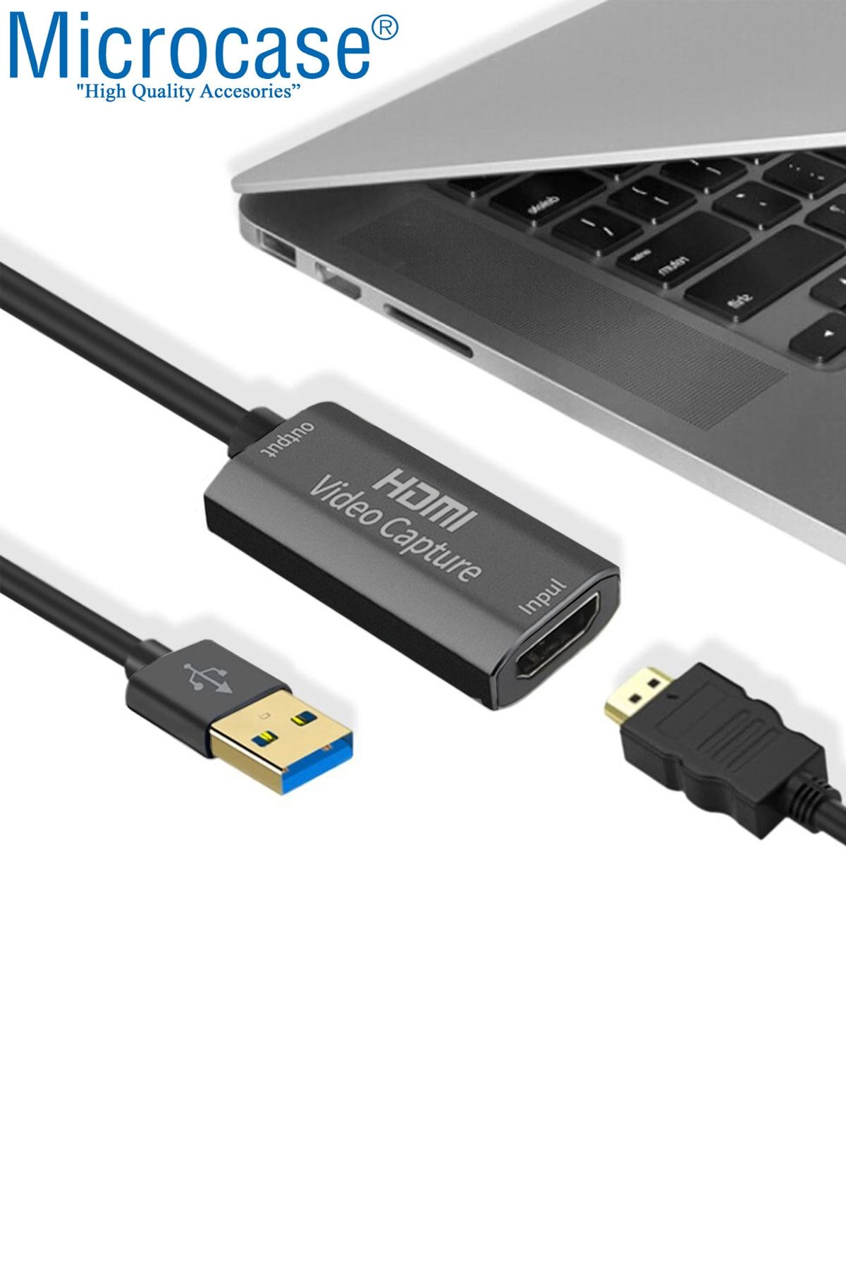 Microcase Usb 3.0 Hdm Video Capture Video Kay t Ekran Aktarma Adaptoru Al2622