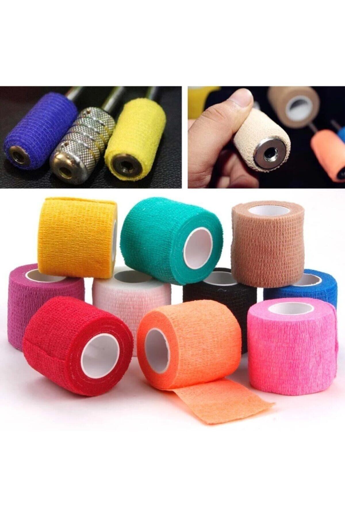 Genel Markalar 1 Adet Kalıcı Makyaj Ve Dövme Cihazı Kavrama Bandajı (siyah )