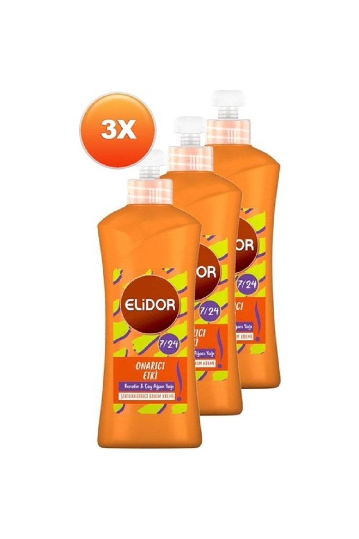 Instant Repair 24/7 Styling Care Cream 300 ml - Advantage Pack of 3 Elidor