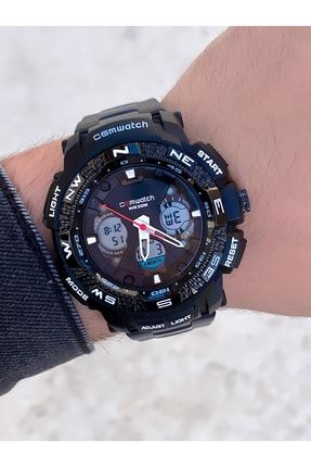 Digital Analog Sport Alarm Kronometre Takvim Led Işıklı Asker Kol Saati Cmw.nd.z.01