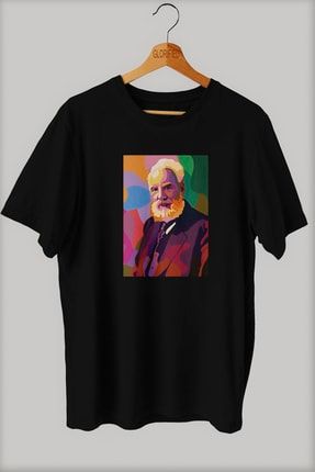 Alexander Graham Bell Baskılı T-shirt ( Tişört ) %100 Cotton SY14