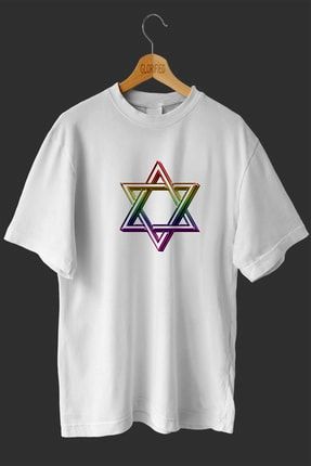 Davut Yıldızı Tasarım Baskılı T-shirt ( Tişört ) A12