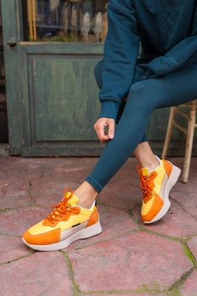 Vasile Kadin Orange Paraşüt Kumaş Detay Sneakers 270076