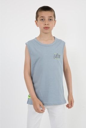 Erkek Çocuk Baskılı Sıfır Kol T-shirt BE2902