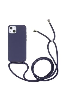Iphone 13 Uyumlu Kılıf Boyun Askılı Lansman Silikon Kılıf Kapak BA-Ropi-ip13
