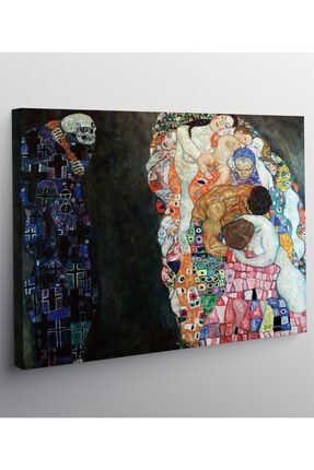 Gustav Klimt - Death And Life - Ölüm Ve Yaşam Tablo 50cm X 70cm sn121520200202