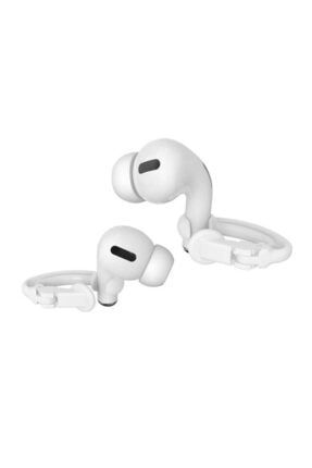 Beyaz Airpods Uyumlu Earhook Ayarlanabilir Kulaktan Düşmesini Engelleyen Kulaklık Tutucu Aparat earhook