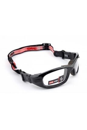 Fullsafe Parlak Metalik Siyah [11-17 Yaş Arası] Numaralı Olabilen Sporcu Gözlüğü Steel Sport Fullsafe SS-FS C01-55