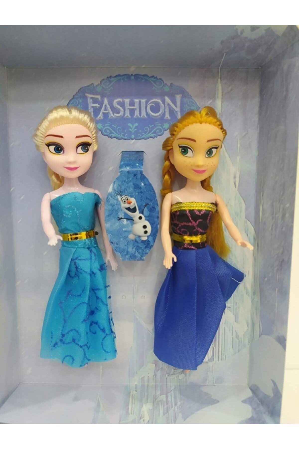 Mini Elsa Anna 2'li Oyuncak Bebek 2