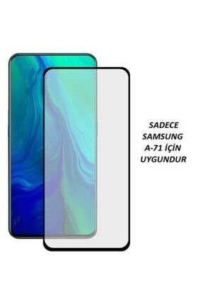 Samsung A71 Tam Kaplayan Ön Ekran Koruyucu-tempered Glass jacqA710060
