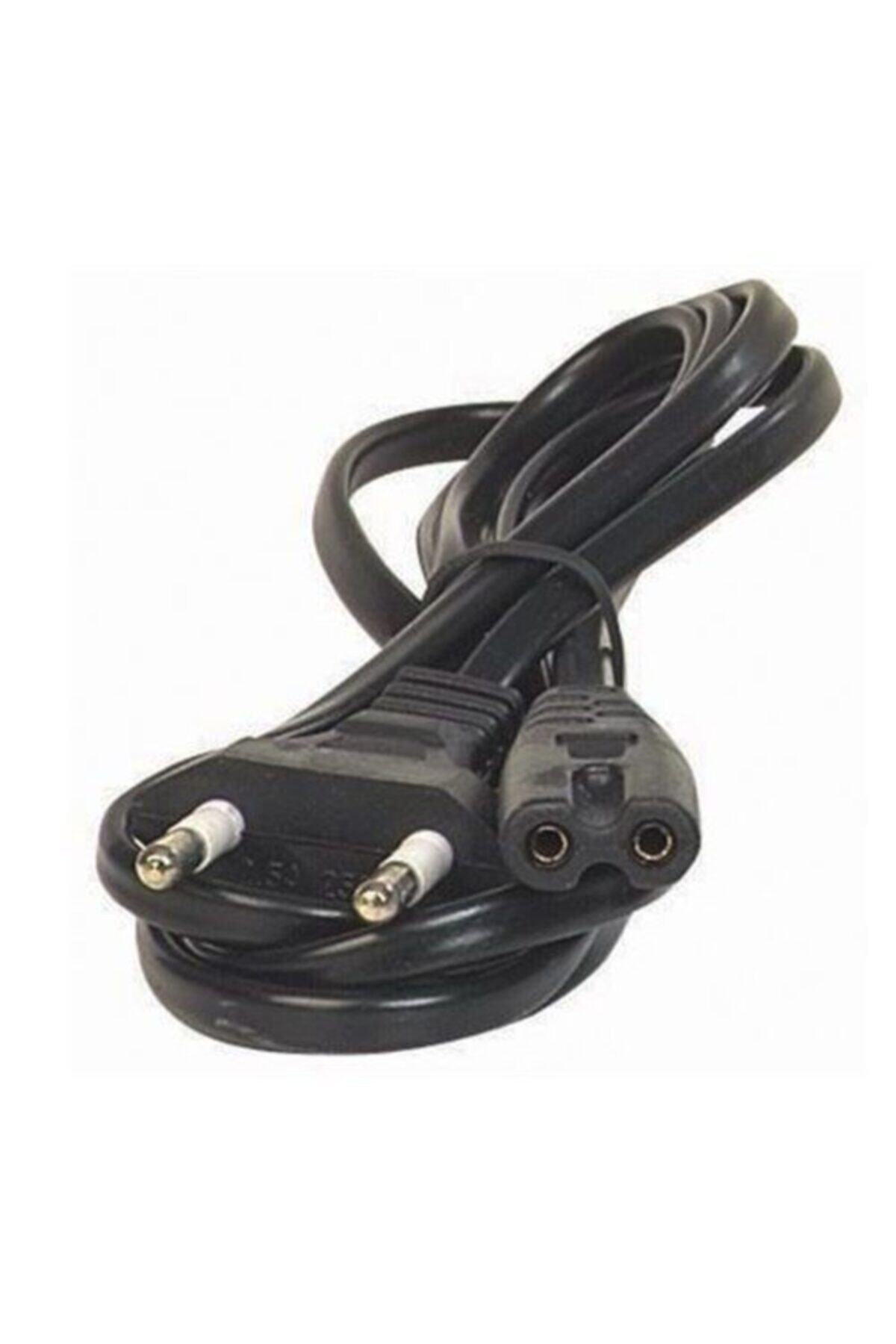 Engpars Güç Kablosu Notebook Laptop Adaptör Elektrik Kablosu Çift 2 Oluklu Girişli Güç Kablosu